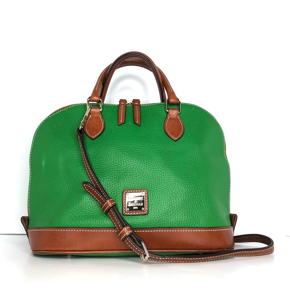 Dooney & Bourke Green and Brown Satchel